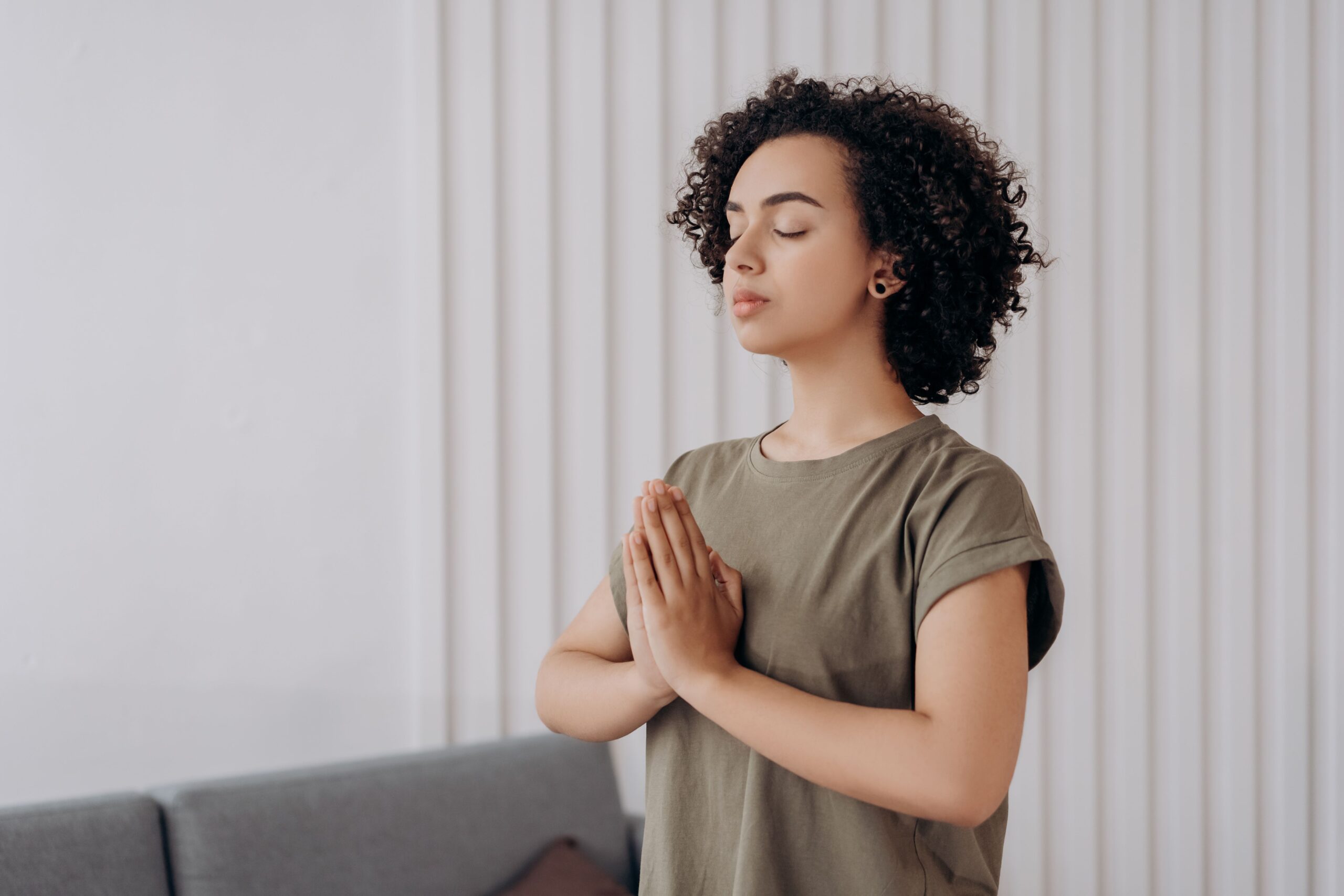 person meditating focus peaceful