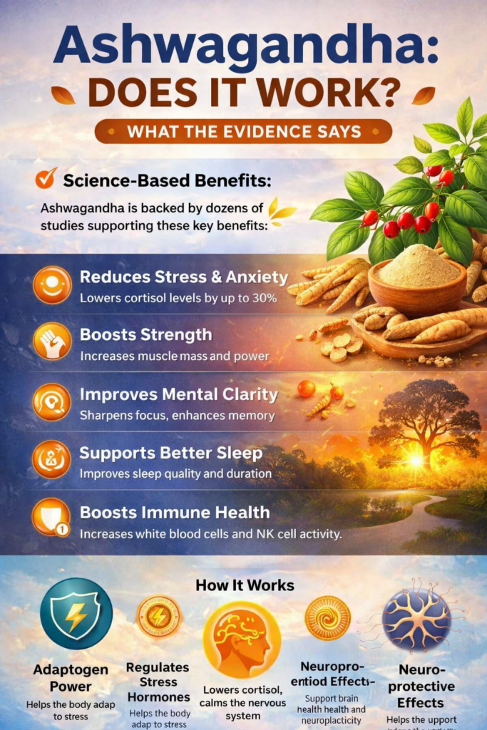 Ashwagandha the most studied adaptogen for cortisol reduction