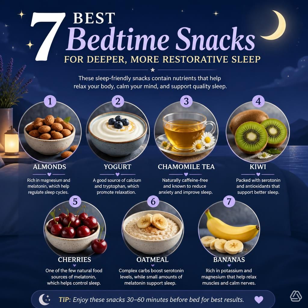 7 Best Bedtime Snacks for Deeper, More Restorative Sleep