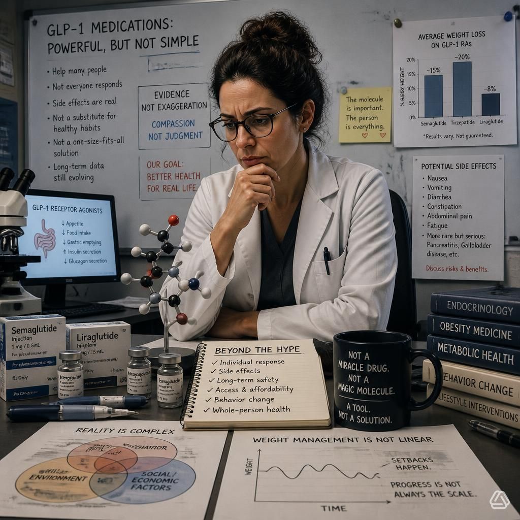 Conclusion, GLP-1 is not a miracle drug or a magic molecule