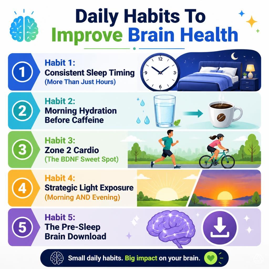 Daily Habits To Improve Brain Health - The 5 Daily Vitality Habits