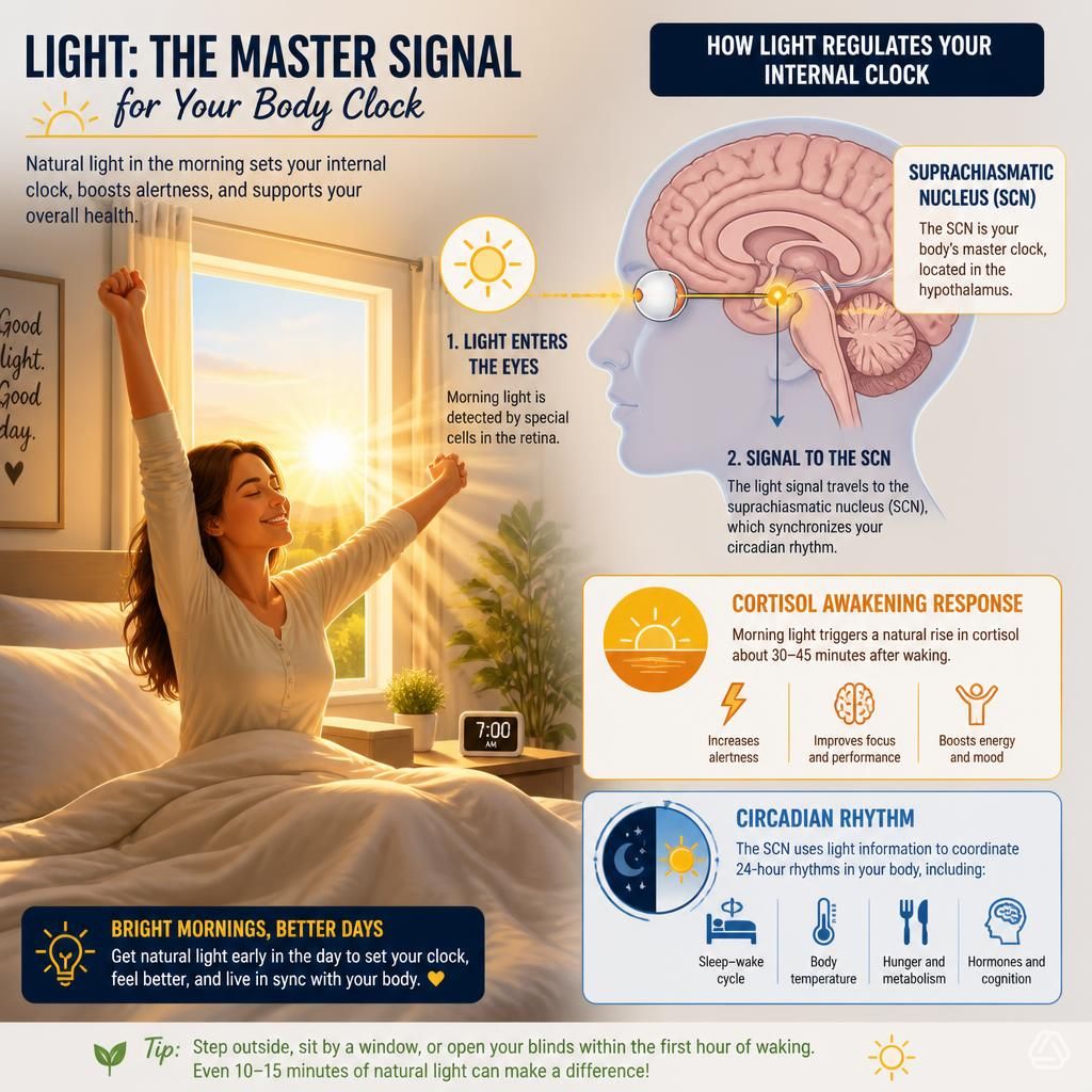 Light is the single most powerful signal your brain uses to set its internal clock