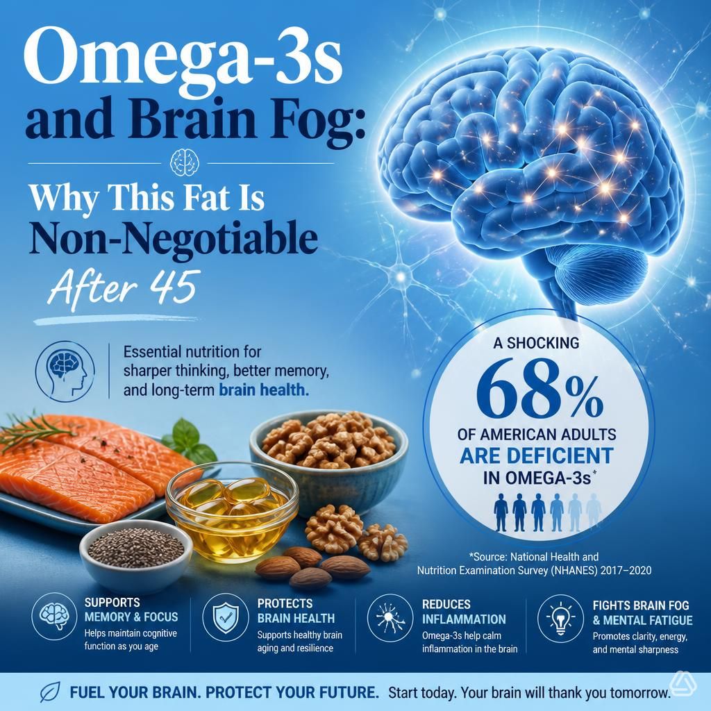 Omega-3s and Brain Fog Why This Fat Is Non-Negotiable After 45