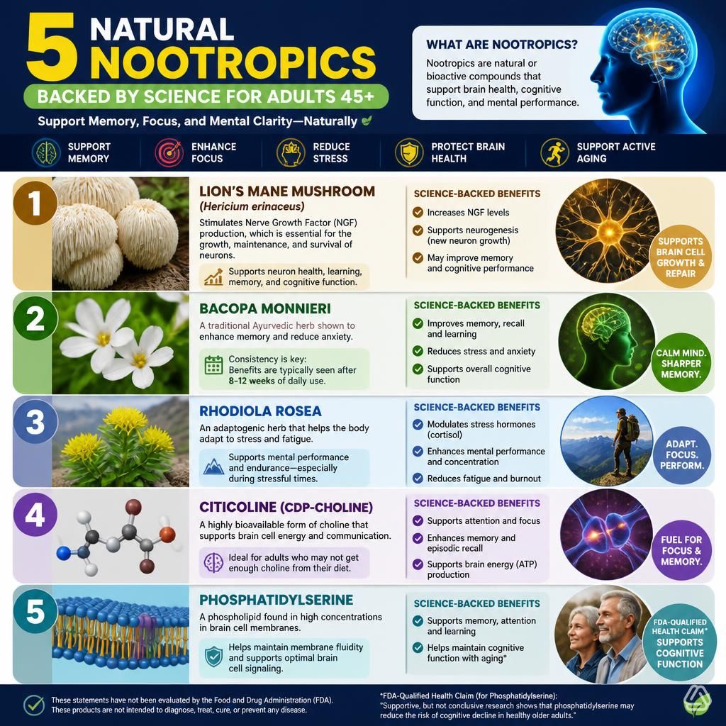 The 5 Natural Nootropics With Real Science Behind Them