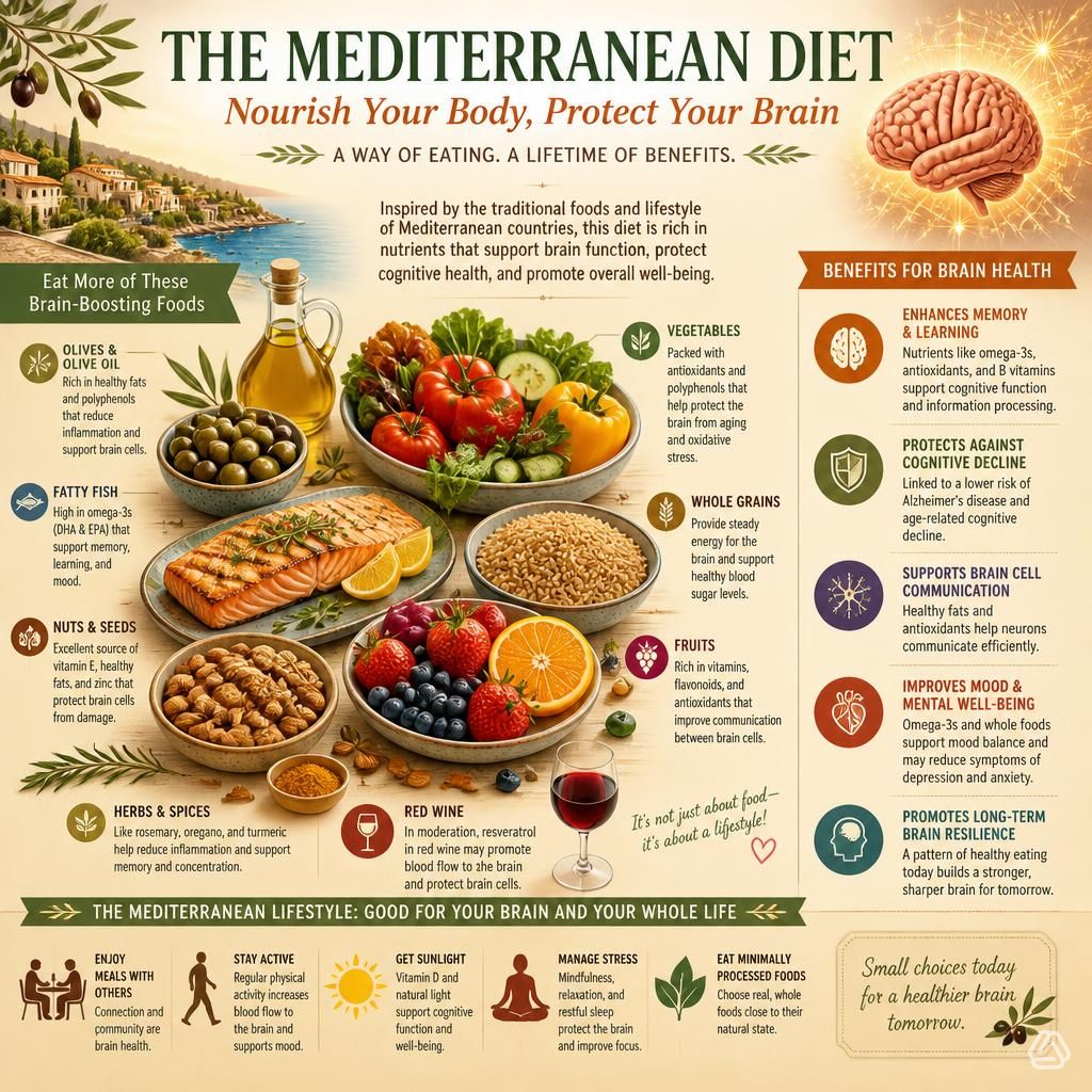 The Mediterranean Diet Brain Health