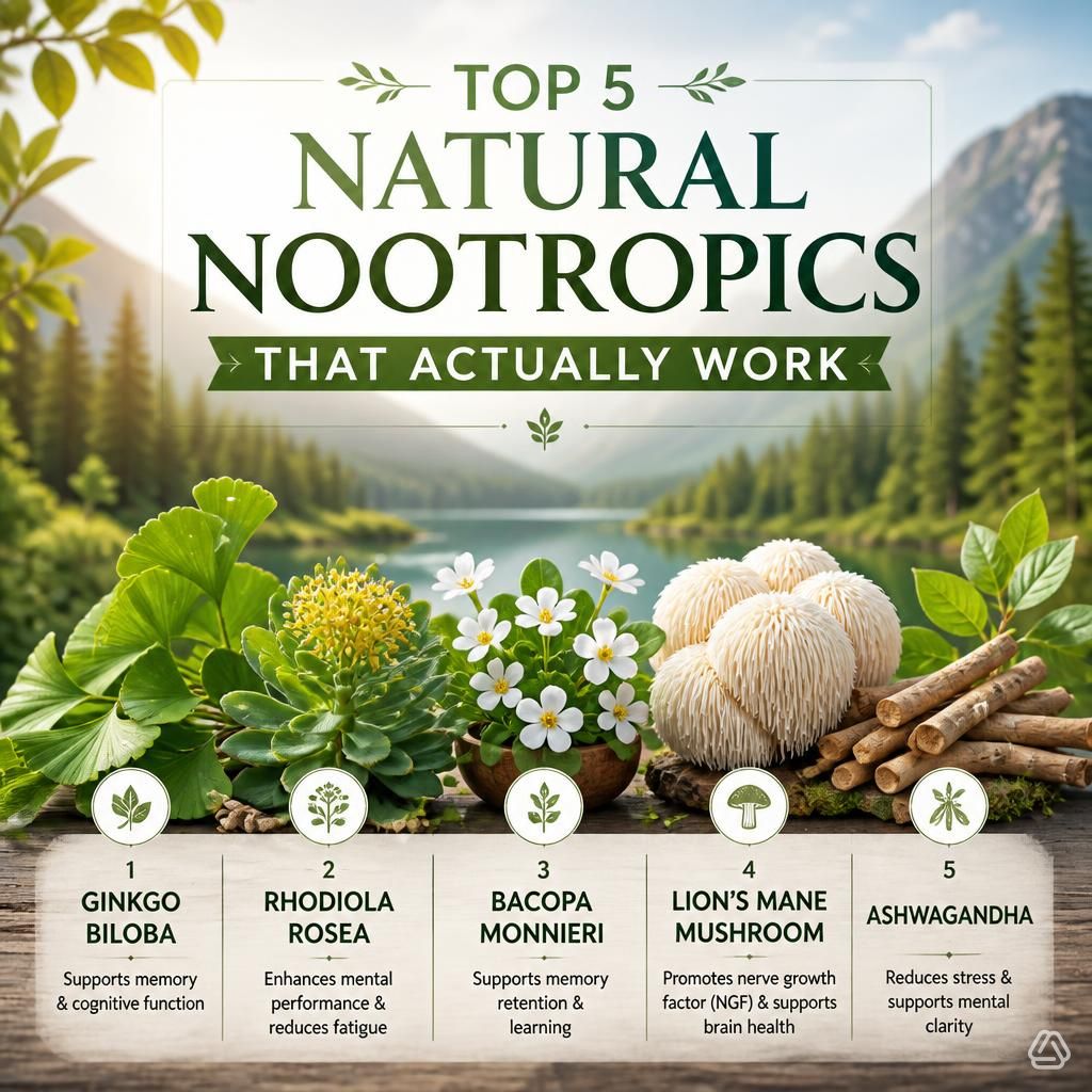 Top 5 Natural Nootropics That Actually Work - hero