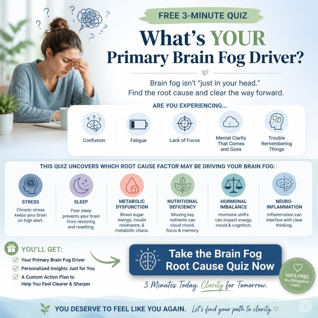 What’s YOUR Primary Brain Fog Driver - Take the Free 3-Minute Brain Fog Quiz