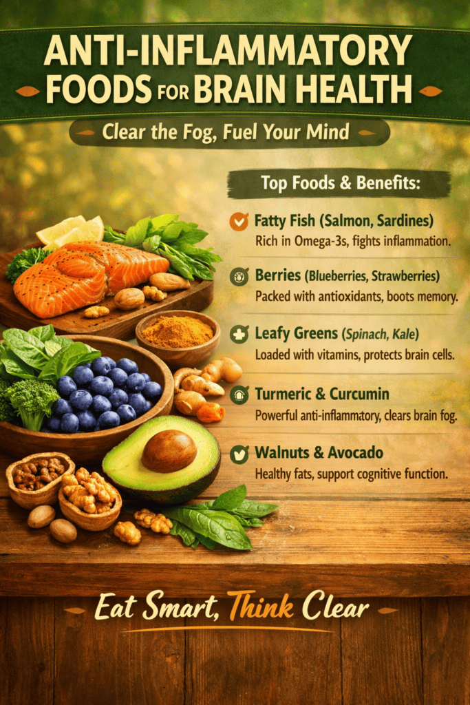 anti-inflammatory foods brain health