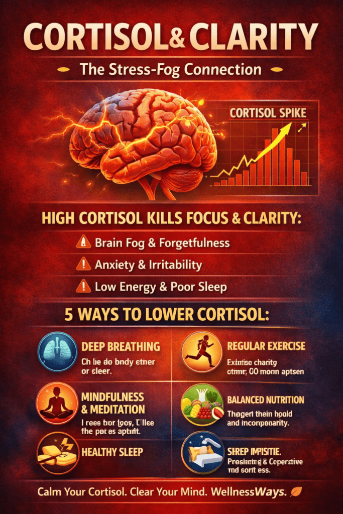 cortisol and clarity stress fog connection
