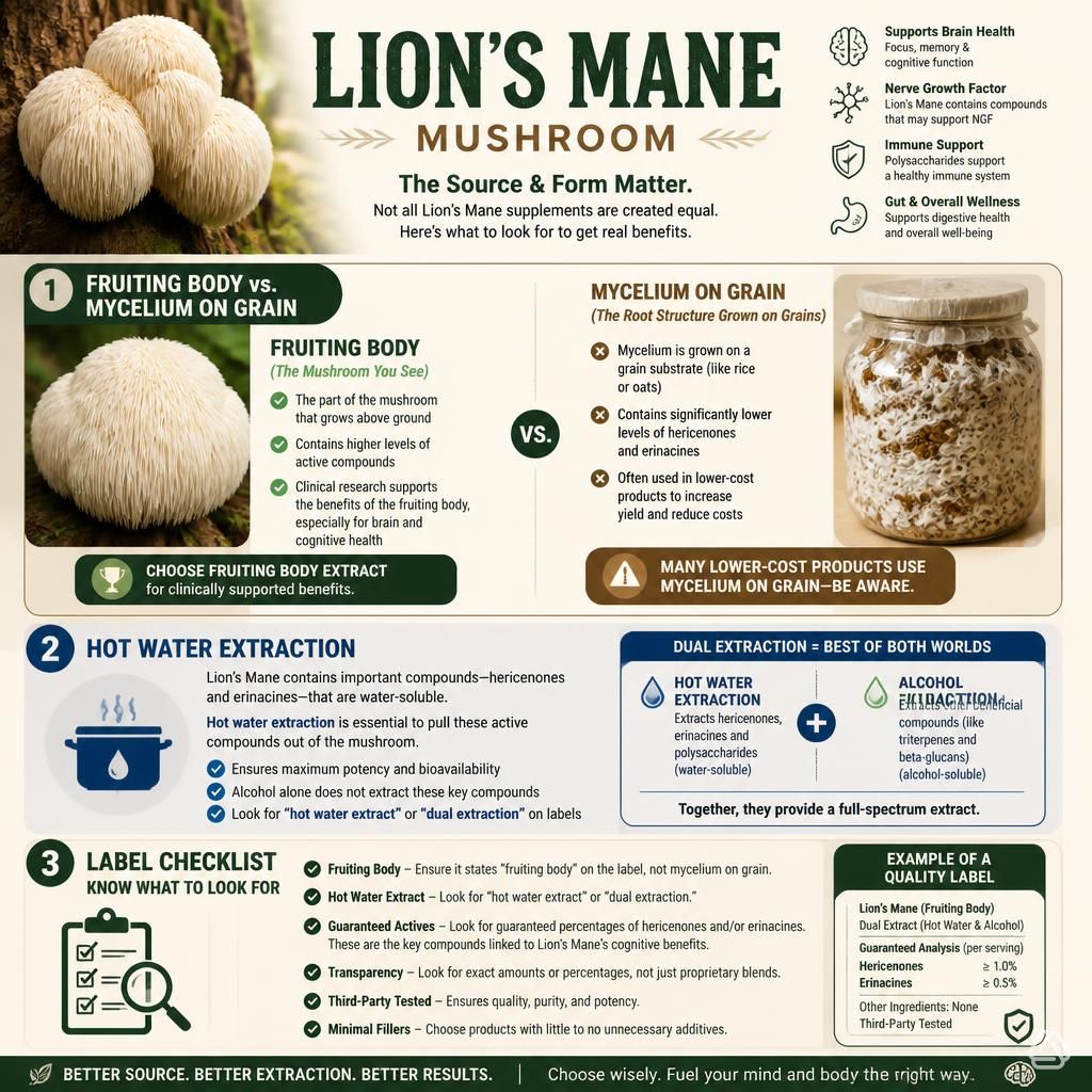 Lion's Mane Mushroom — A Special Note on Source and Form