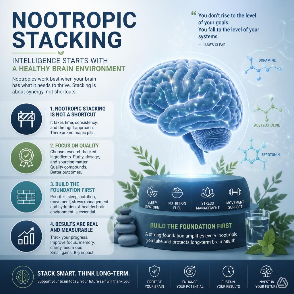 Nootropic stacking is not about becoming a different person
