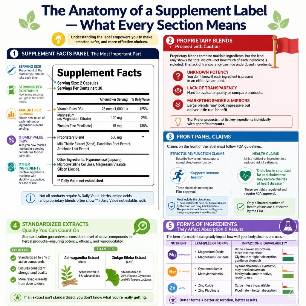 The Anatomy of a Supplement Label