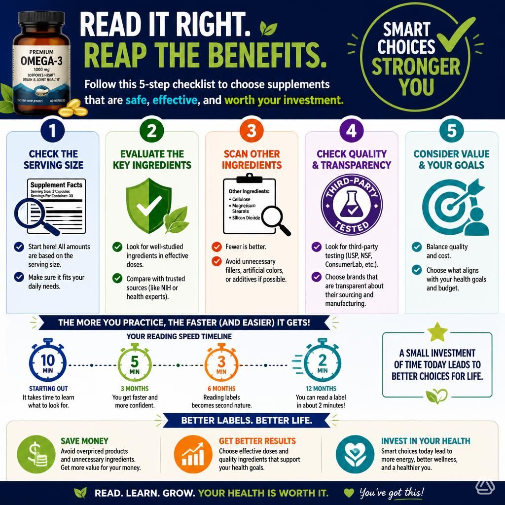 The Bottom Line - Reading a supplement label