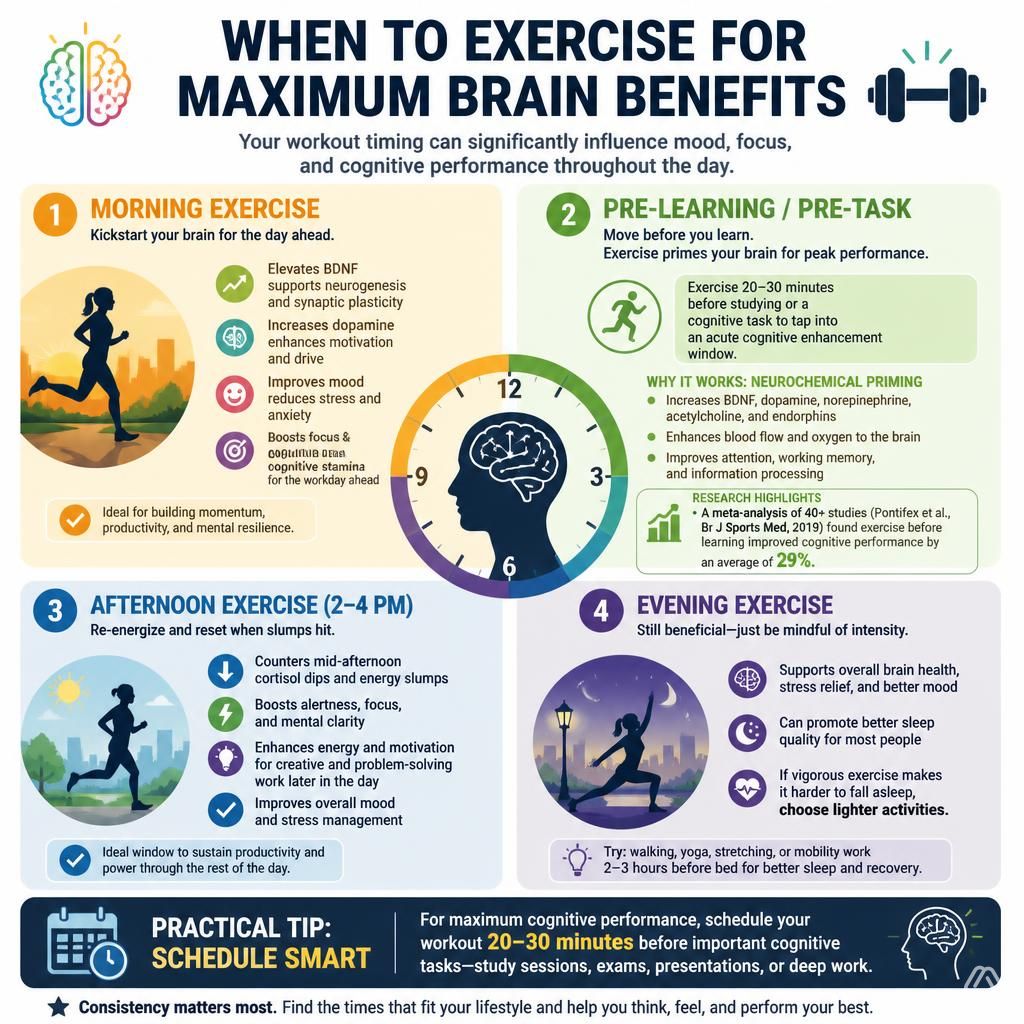 The Exercise Timing Question