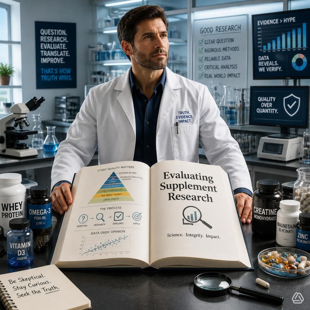 how to evaluate supplement research